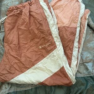 Champion Peach and White Track Pants